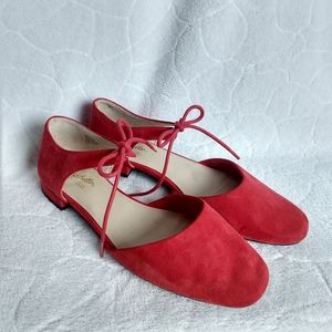 Red Seychelles Tie Flats